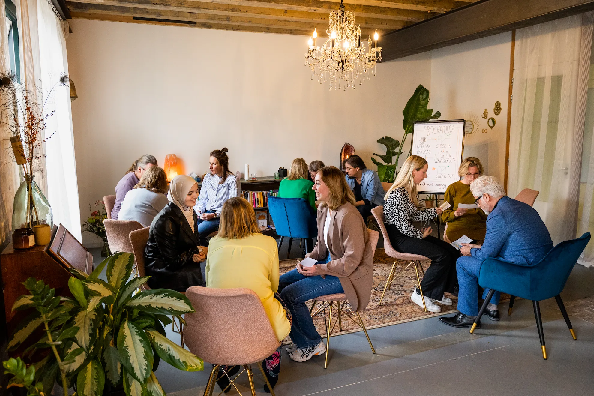 Carola Arxhoek groep is bezig met de Focusmethode